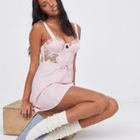 For Love And Lemons Dresses & Skirts - For Love & Lemons Pastel Watercolor Rose Dress (size XS)